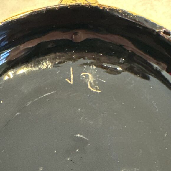 Burmese Shwe Zawa 2 Turtle Lacquerware Trinket Box Container Black Gold Wood - Picture 7 of 16